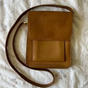 Vintage leather crossbody